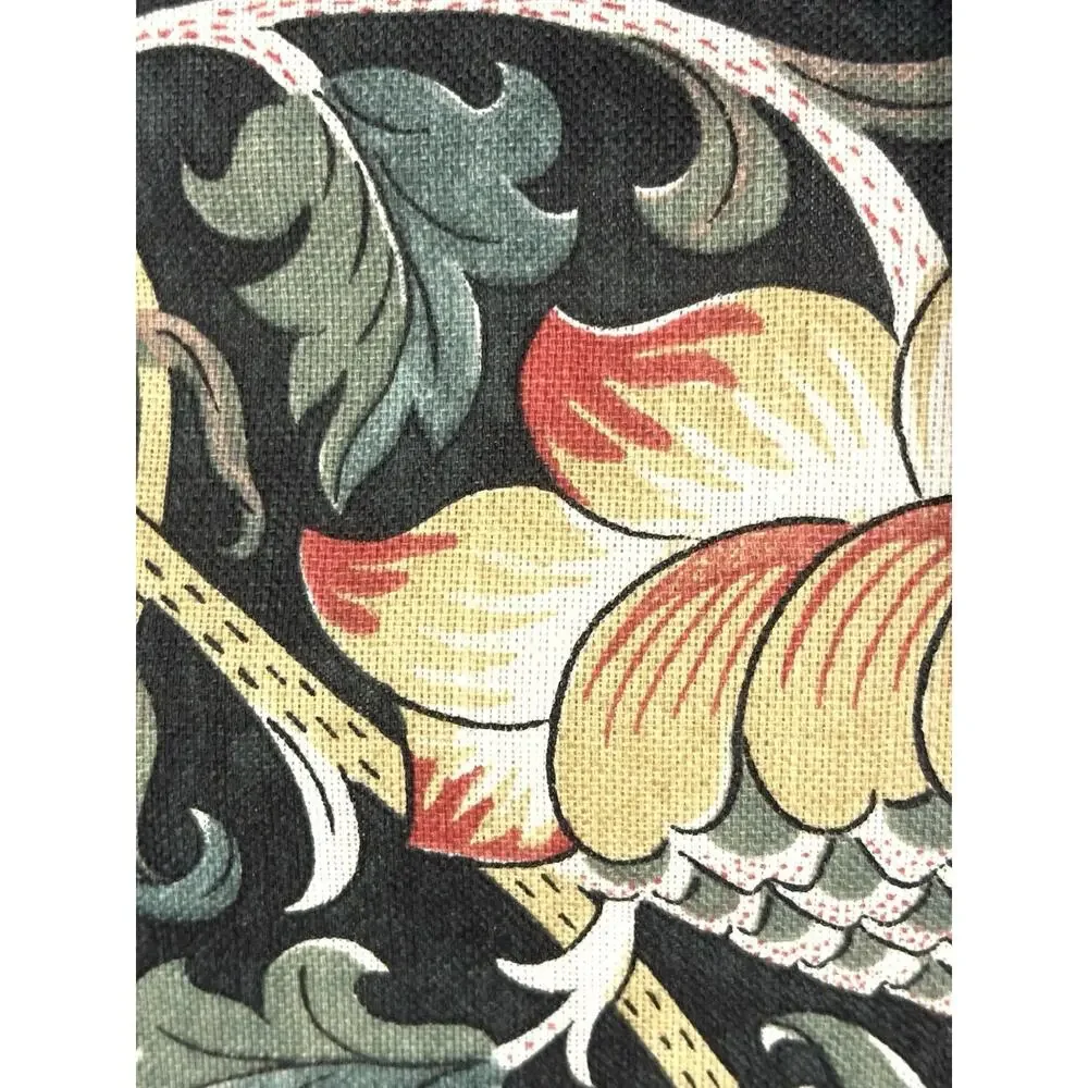 William Morris & Co Lodden Table Runner Dark Green 100% Cotton 16x90 NWT